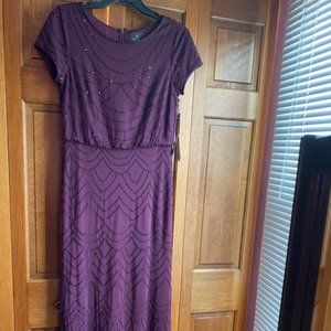 Adrianna Papell Beaded Blouson Dress